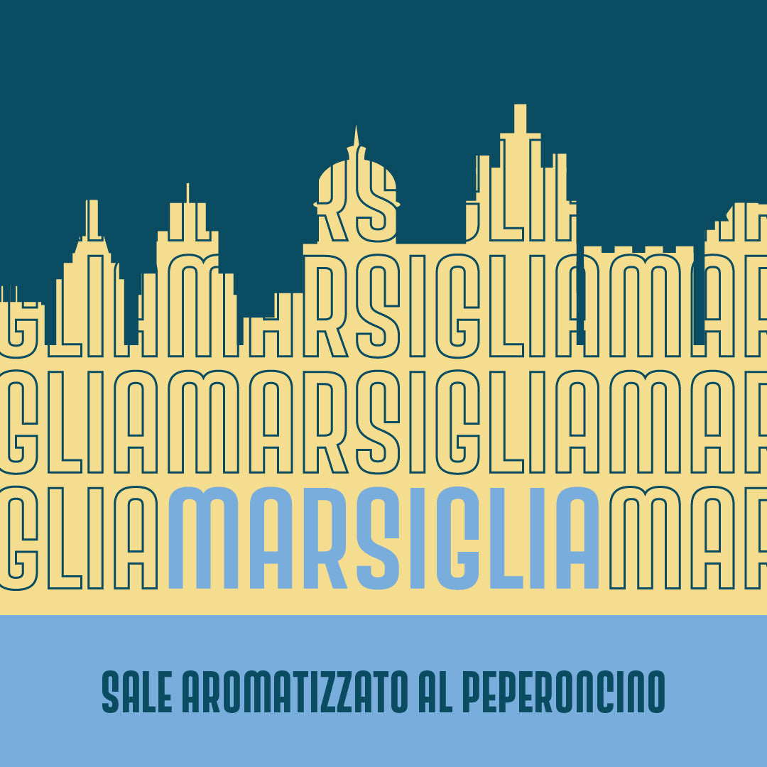 Etichetta di Sale aromatizzato al peperoncino